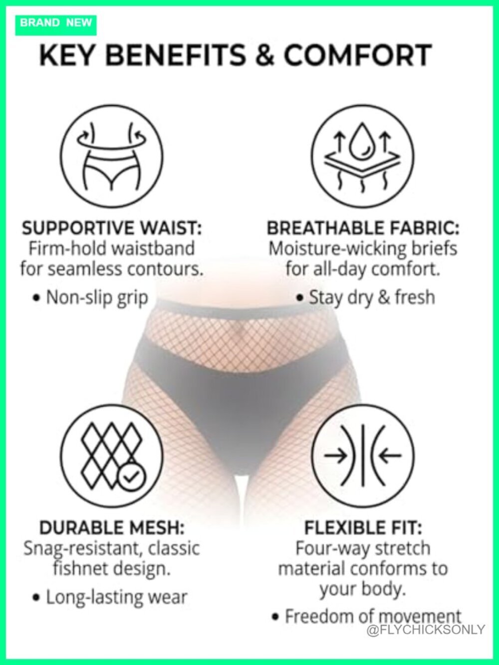 2 Pairs High Waist Fishnet Tights Stockings Sexy Sheer - Picture 5 of 6